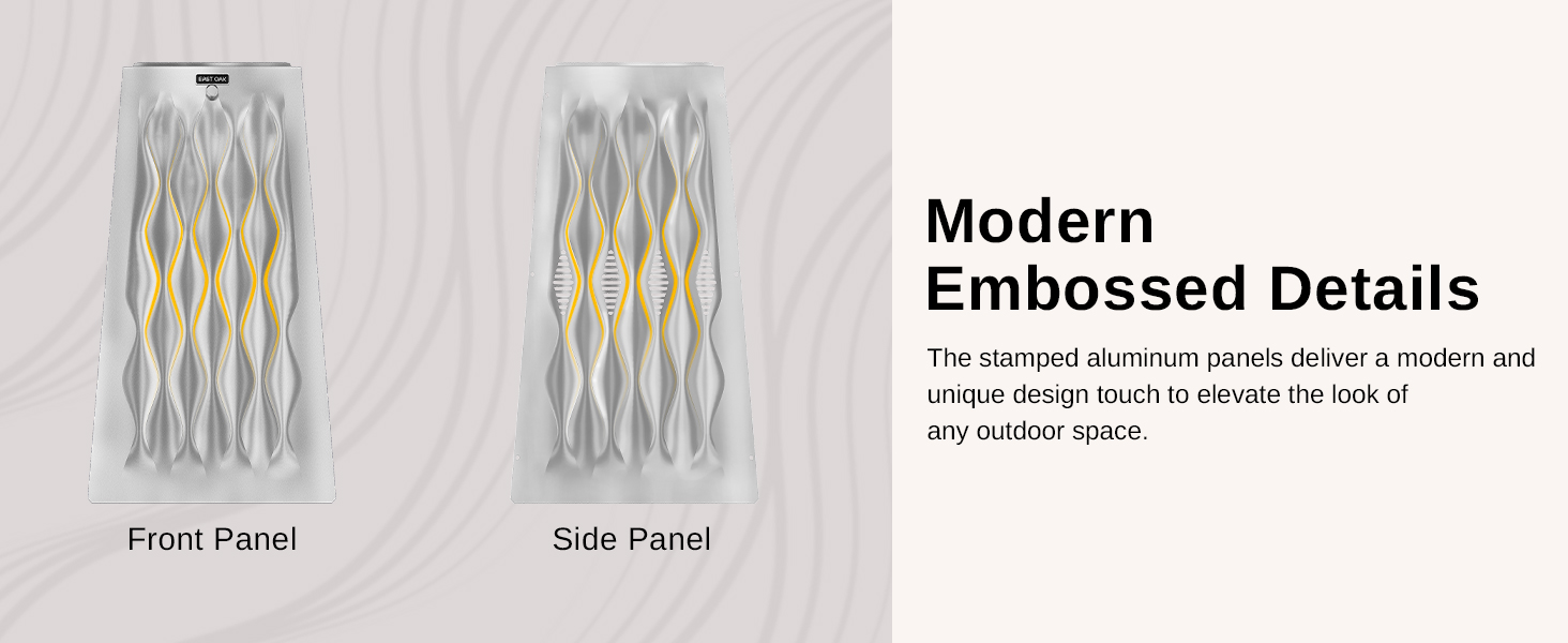 EAST OAK Pyramid Patio Heater, 48,000 BTU Outdoor Patio