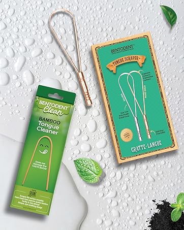 Bamboo & Stainless Steel, Non‑abrasive Cleaning, Travel‑Friendly Design, Tongue Scraper