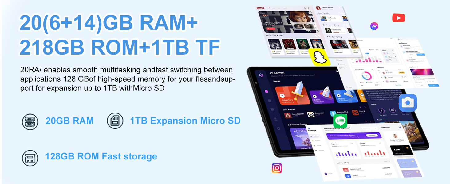 tablet 20gb 128gb