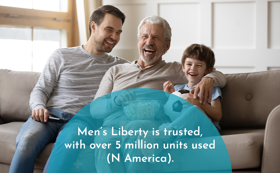 Men’s Liberty Male External Catheter for Urinary Incontinence, Gentle