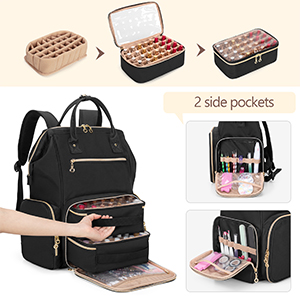 ネイルバック Amazon.co.jp: BAFASO マニキュア収納 リュック 56ボトル用