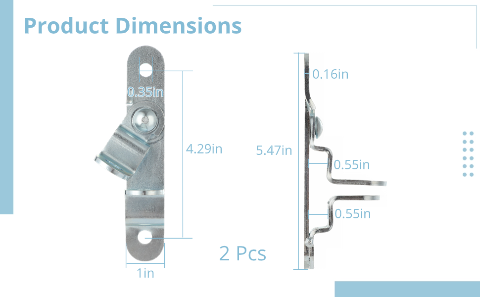 Homaisson 2 Pcs Trailer Hasp Latches, Weatherproof Cargo Trailer Door