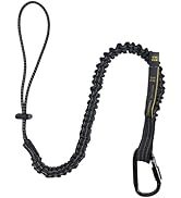 TRSMIMA Safety Tether Lanyard Tool - Fall Protection Retractable Lanyard with Single Aluminum Scr...