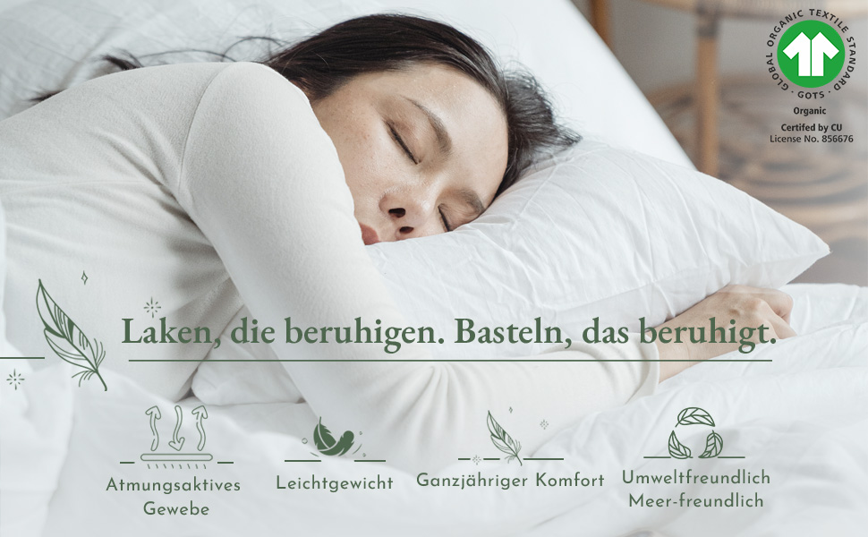 Spannbettlaken 160x200 cm Bio Baumwolle