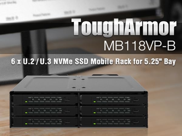 korune様用　SSD &amp;メモリ分 Amazon.com: ICY DOCK 6 Bay U.2 / U.3 NVMe SSD(7mm) PCIe 4.0