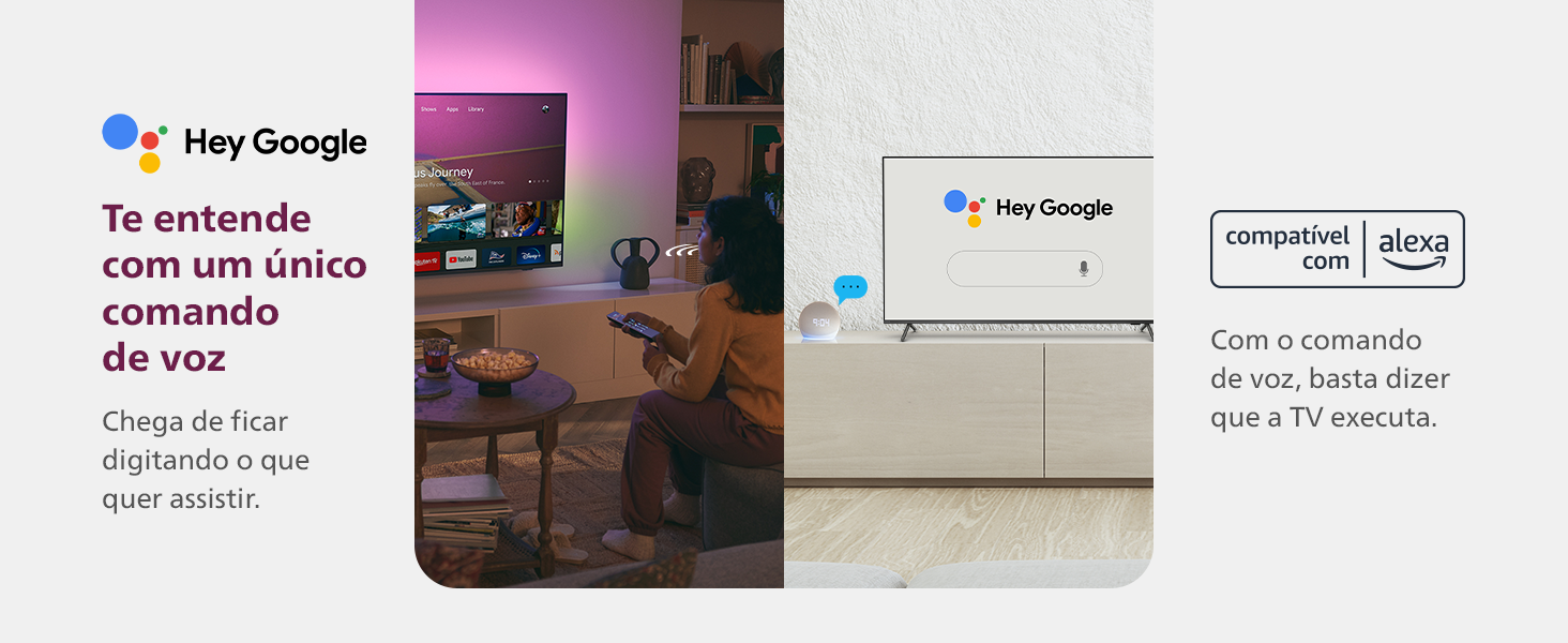 tv 75, 4k, google tv, tv comando de voz, bluetooth, dolby vision, tv jogos, ambilight tv, hdr