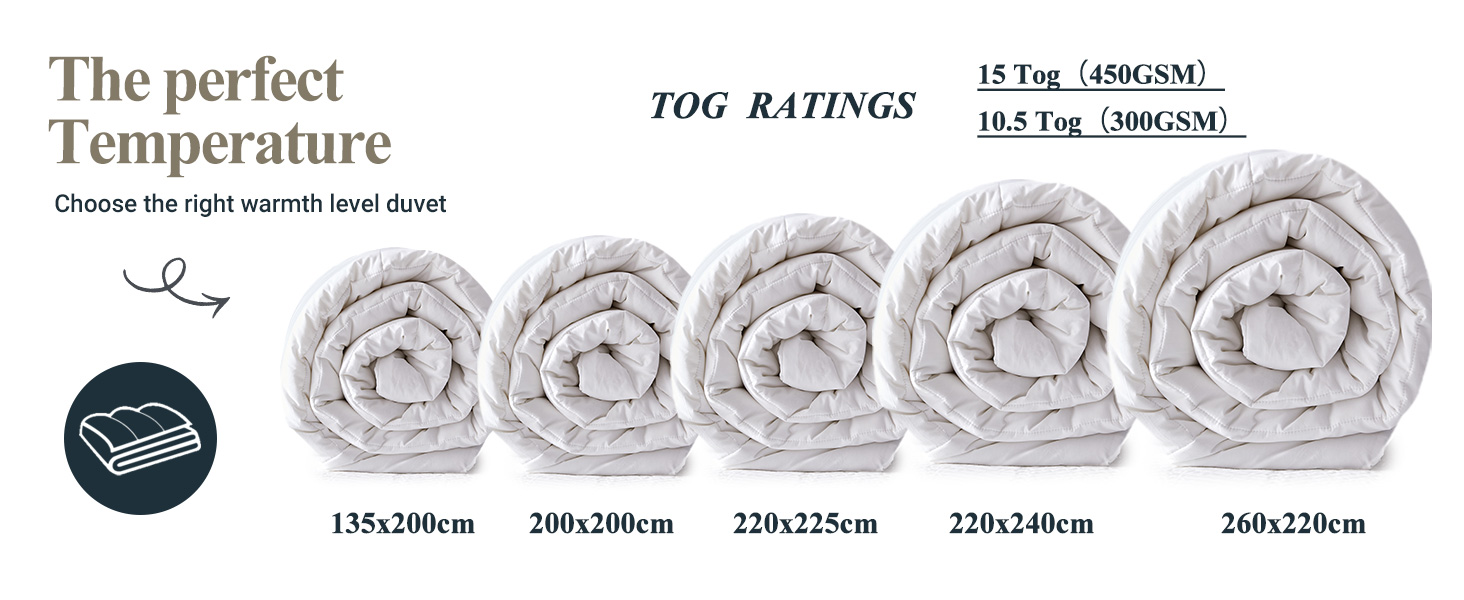Simple&Opulence Double Duvet 10.5 TogFeels Like Down Duvet InsertAll