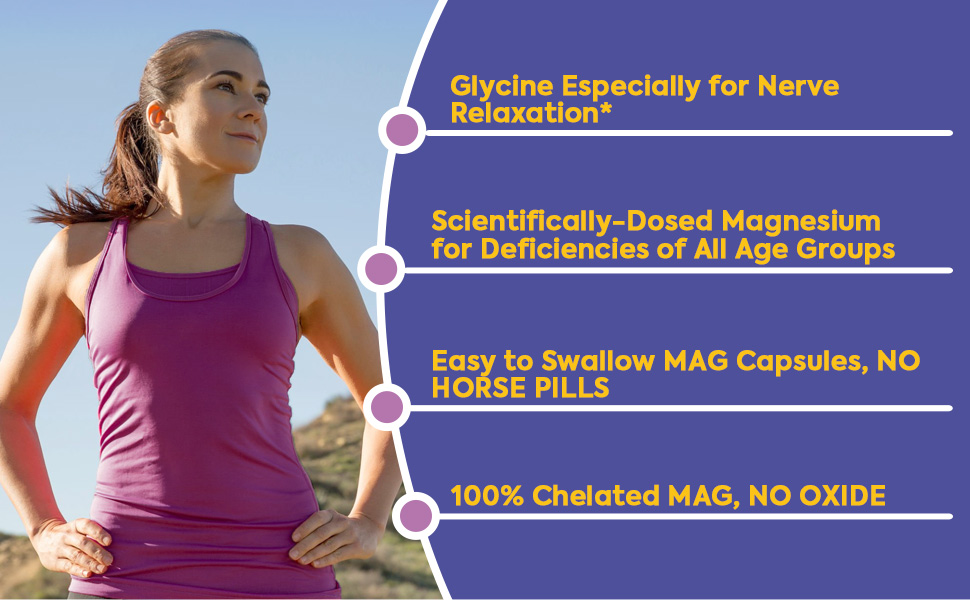 Surebounty Magnesium Glycinate pairs magnesium with the amino acid glycine.