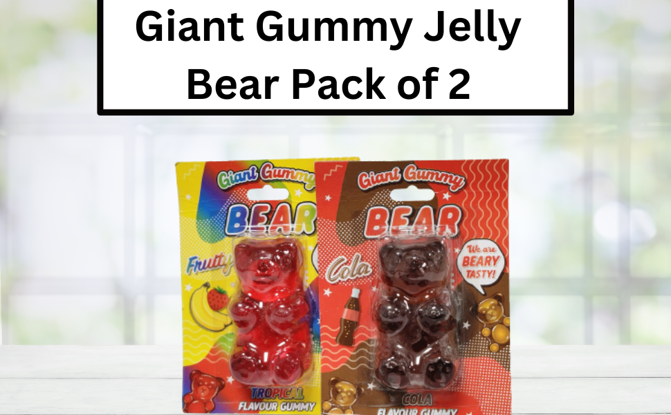 Giant Gummy Jelly Bear Sweet Xmas Stocking Filler Gift Mouth-Watering Christmas Delights Unique 