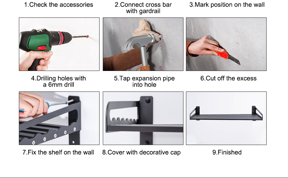 Microwave Wall Shelf
