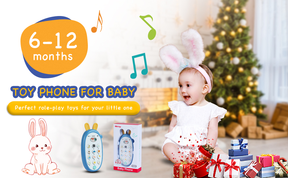 DEARPETS Baby Cell Phone Toy 6 to 12 Months,Sensory