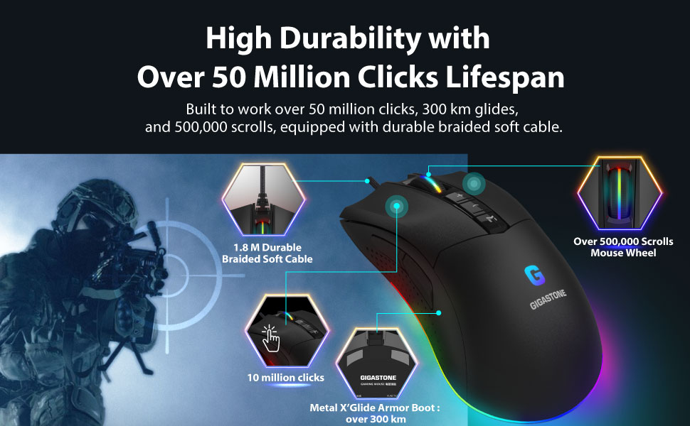high durability gaming mouse