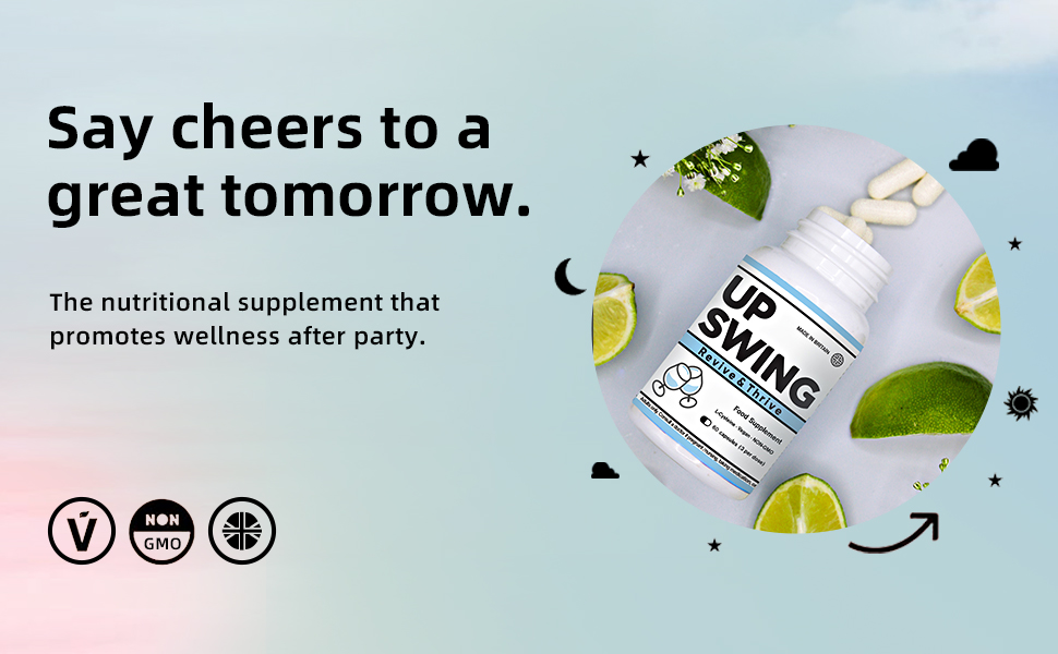 Upswing Vitamin C B12, L-Cysteine HCL Post-social Recovery, Food Supplement