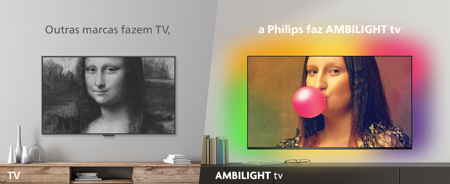 tv 75, 4k, google tv, tv comando de voz, bluetooth, dolby vision, tv jogos, ambilight tv, hdr