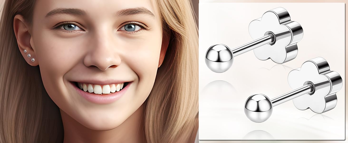 flatback stud earrings