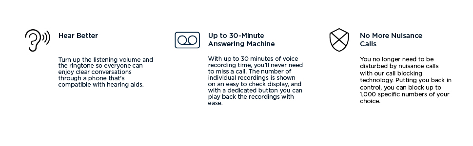Motorola CD5011 phone call blocking &amp;amp; 30-minute answering machine