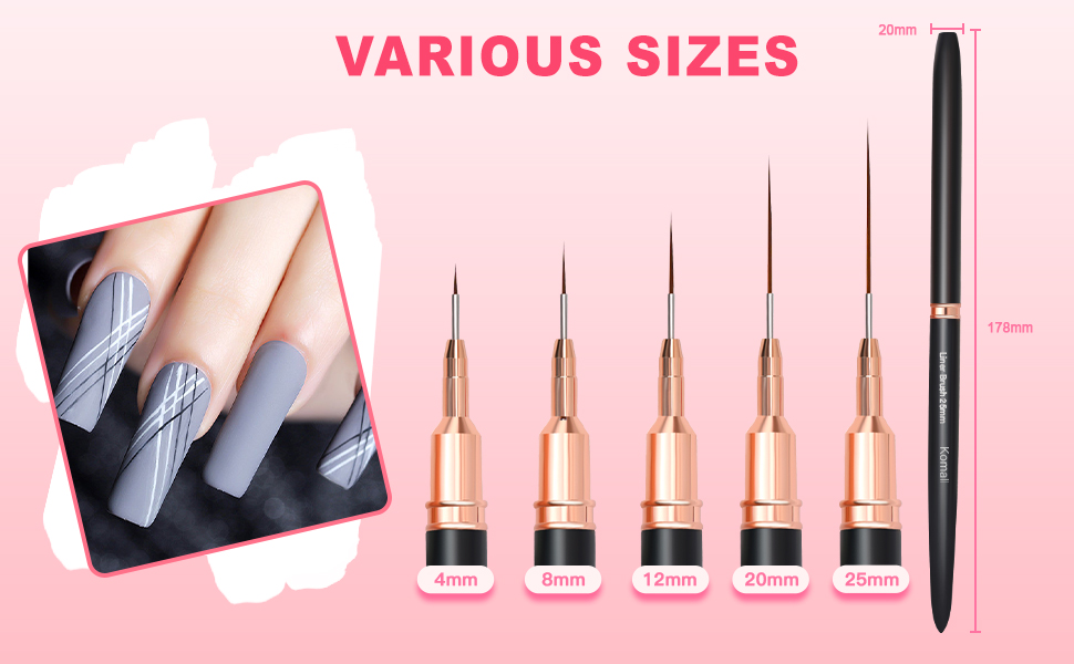 various sizes