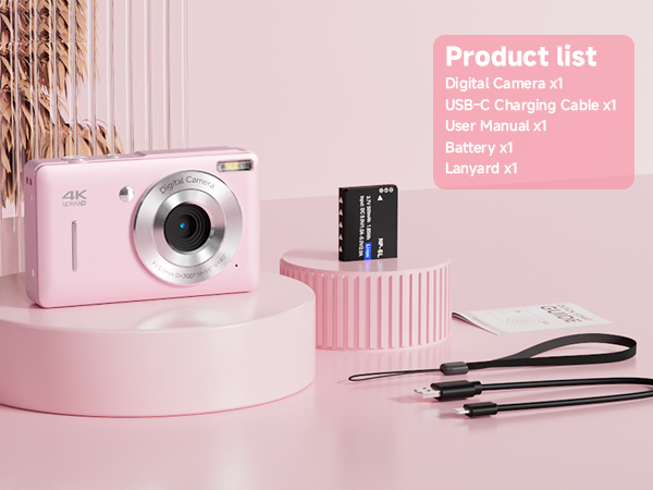 Amazon.com : Digital Camera, 44MP Compact Camera, FHD 1080P