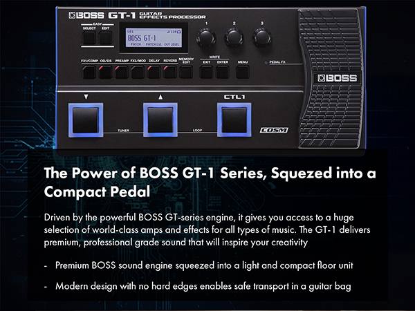 Amazon.com: BOSS GT-1 Guitar Effects Processor Bundle with