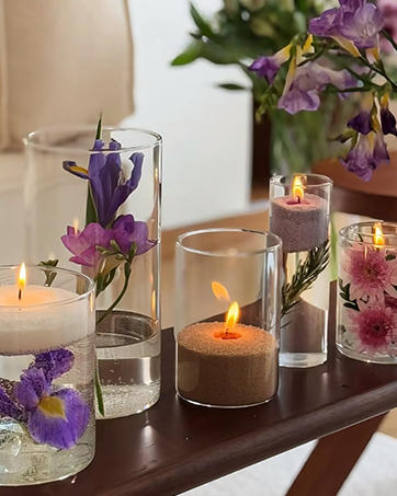 Candle Sand with Wicks