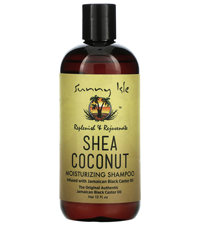 Sunny Isle Shea Coconut Moisturizing Shampoo 12oz Infused with Jamaican Black Castor Oil