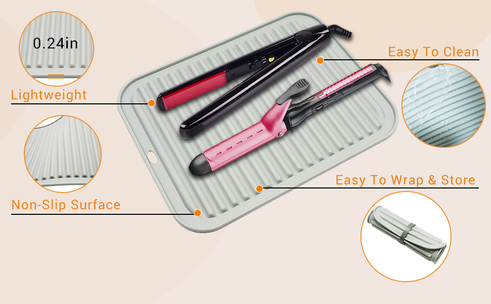 heat resistant mat curling iron mat hot tools mat