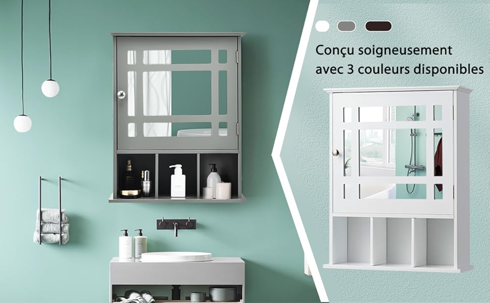 COSTWAY Armoire De Salle De Bain Murale Avec Miroir Impérméable Fait En MDF Avec 2 Etagères Réglables Et 3 Compartiments Gris 16 COSTWAY Armoire De Salle De Bain Murale Avec Miroir Impérméable Fait En MDF Avec 2 Etagères Réglables Et 3 Compartiments Gris -Songmics Soldes Magasin AAHKMJXYDAFdJAOAIMEbOAchlkWZ0oakZn uVZ0mPidMNbILvCvspZ4oG3fPgIqc1P26RdPiG8KHKUtblW5 ULKvLD1OHzwX jolGWPZGyLZfFHE3wVnpbZ9GUQjOJyfIVWvkp1Y81xC9R6risU7rc1UJlJhNrqdvDZ3CcaPWW7vQyZC