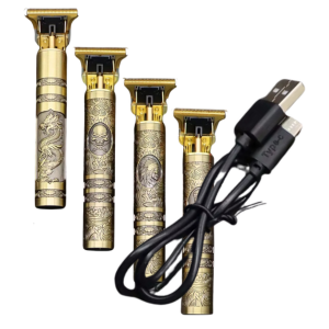 Máquina Profissional Acabamento Cabelo Barba Recarregável Barba Cabelo Premium