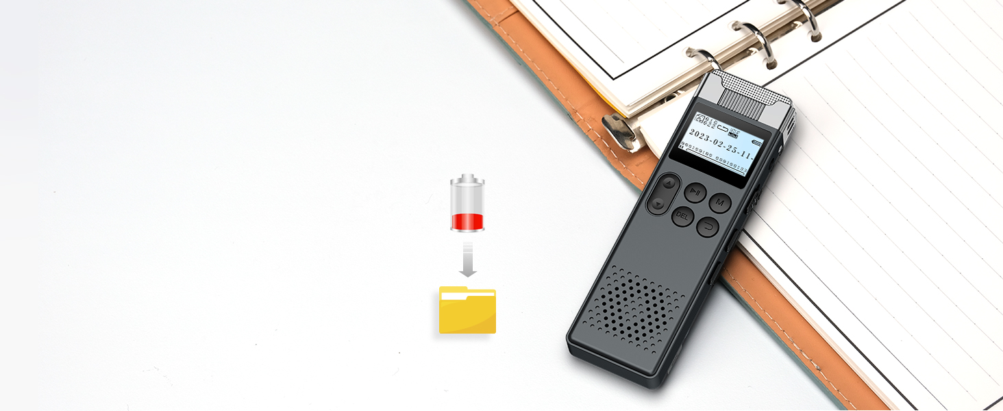 80GB Digital Voice Activated Recorder with Playback Audio Voice