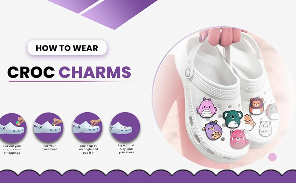 Brexter Pack of 40 Croc Charms and Beach Bag Accessories, Creative and Unique Design, Shoe Care Accessories, Crocs for Men, Women and Kids, Fun and Expressive 9 Croc Charms