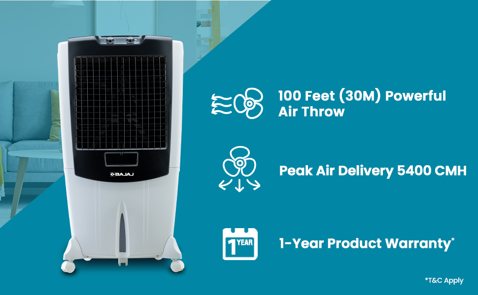 Review Bajaj Dmh 95 95L Desert Air Cooler With Duramarine Pump 16 Bajaj Dmh95