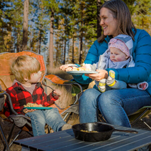 camping eggs breakfast travel