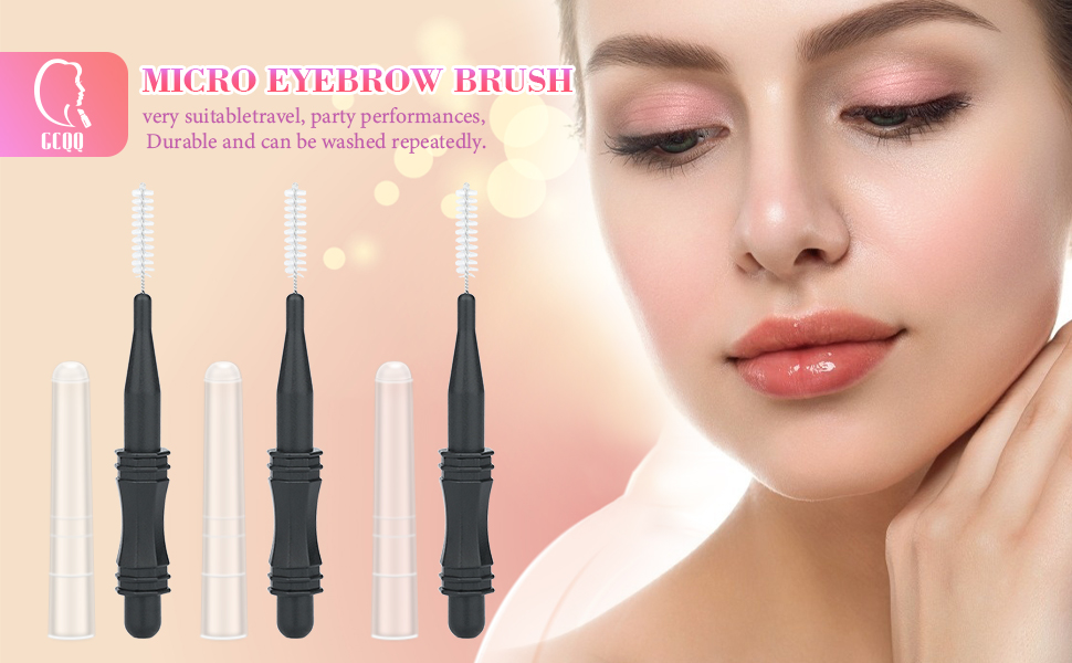 Micro eyebrow brush