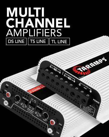 タランプス DS440‪‪×4 DS440×4 Full Range 4-Channel Car Amplifier – 440W RMS Power