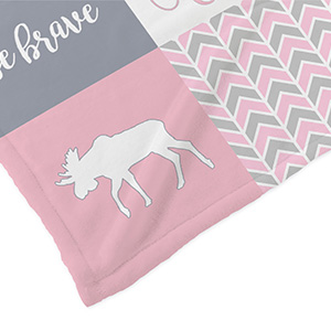 Stroller blanket with finished edges