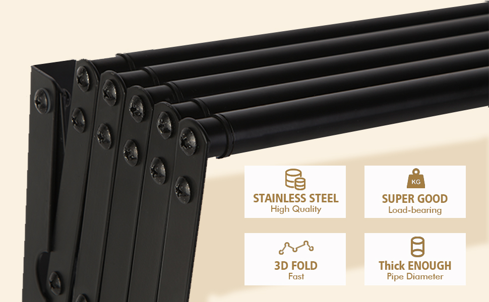 Collapsible Drying Racks for Laundry Folding Indoor Outdoor