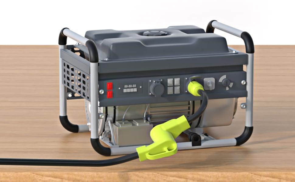 XGGYA 4 Prong 30 Amp to 50 Amp RV Generator Adapter Cord,NEMA L1430P