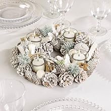 pine cone christmas candle holder