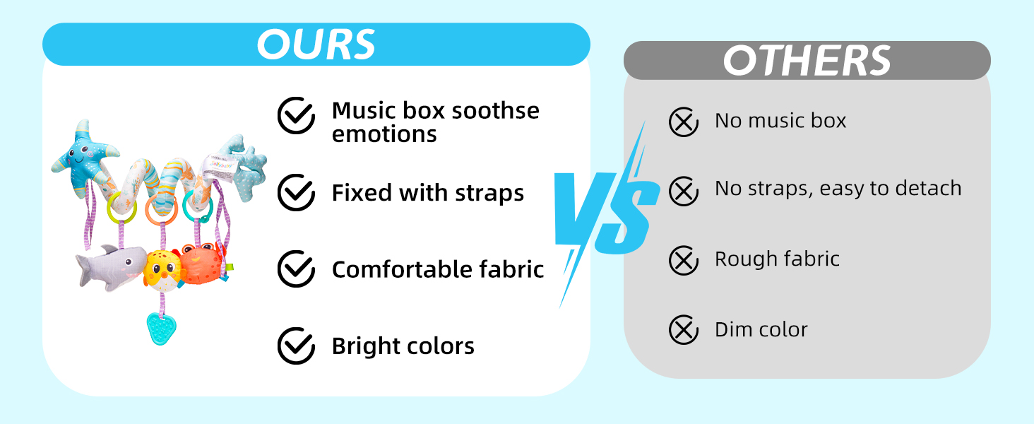 baby stroller toy to hang baby spiral plush activity toy car seat toys baby plush sensory toys