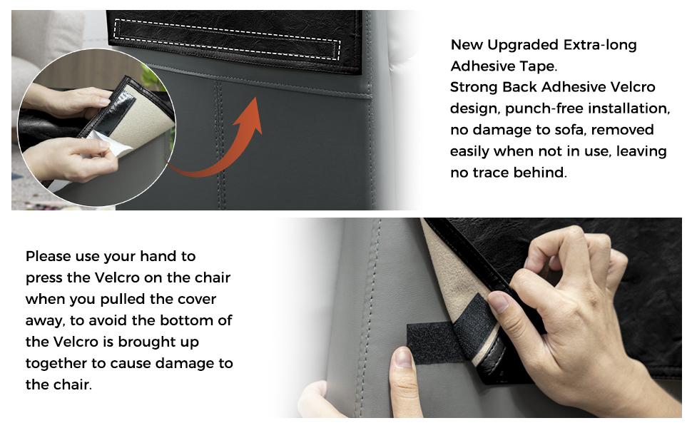 NZDWZDN Recliner Headrest Protector Faux Leather Headrest Cover for