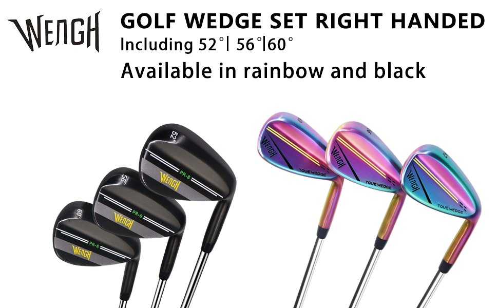 WENGH Golf Wedge Set Right Handed for Men and Women Includes 52 Degrees Gap Wedge, 56 Degrees