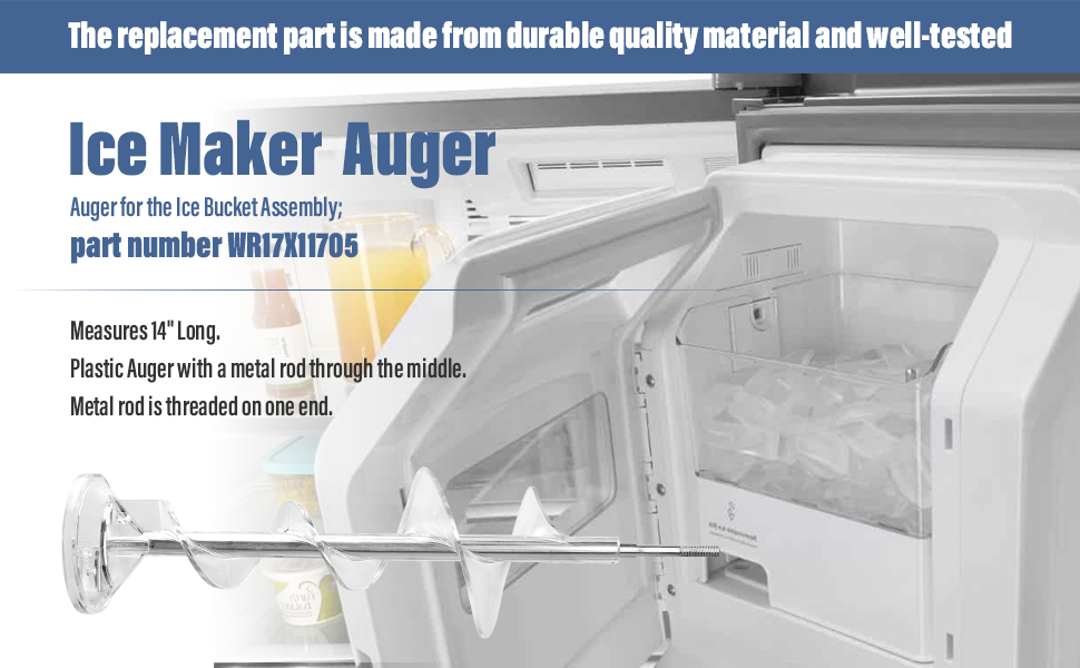 𝐍𝐞𝐰 𝐔𝐩𝐠𝐫𝐚𝐝𝐞 Ice Maker Dispenser Auger for GE Refrigerator