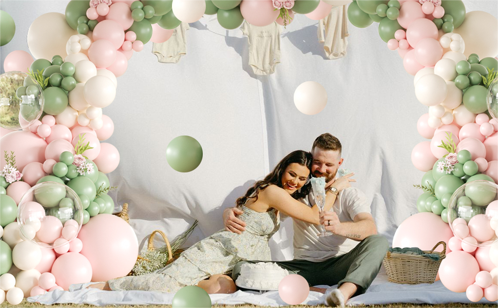 baby in bloom balloon arch kit