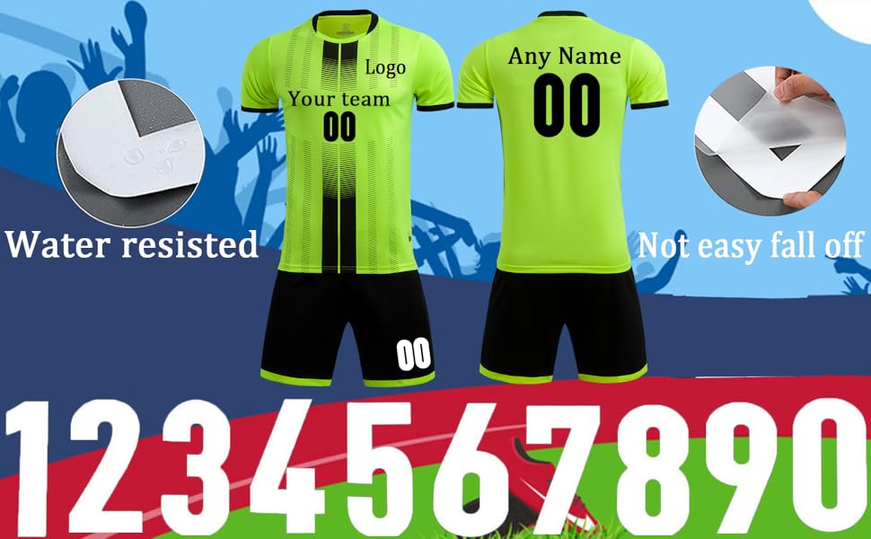Personalized Soccer Jersey for Kids Men Women Custom Soccer