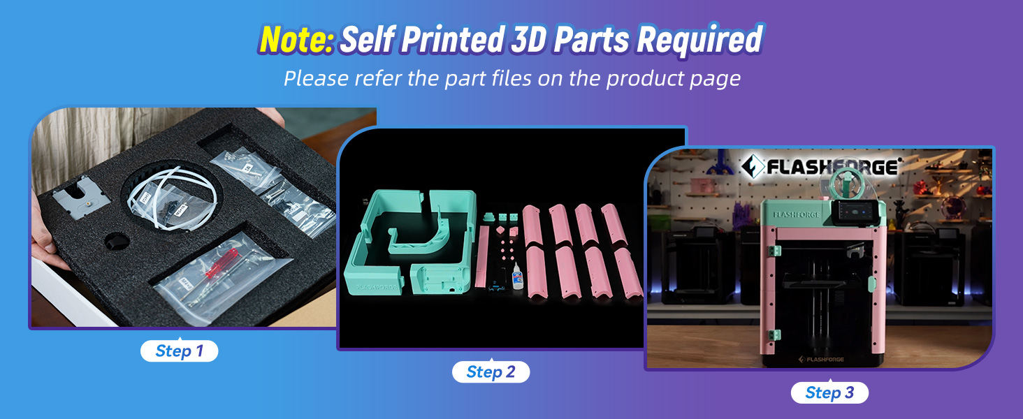 Official FLASHFORGE AD5M 3D Printer Enclosure 3MM PC Kit, Adventurer 5M DIY Enclosure Kit, Constant Temperature and Dustproof, Design for Adventurer 5M 18 DIY Yourself Enclcosure