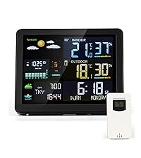 Amazon.co.jp: Moongiantgo ウェザーステーション デジタル温湿度計