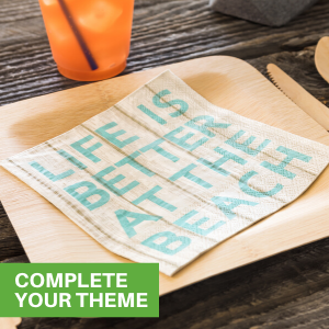 Decorate your next party with luncheon napkins that complement your theme.