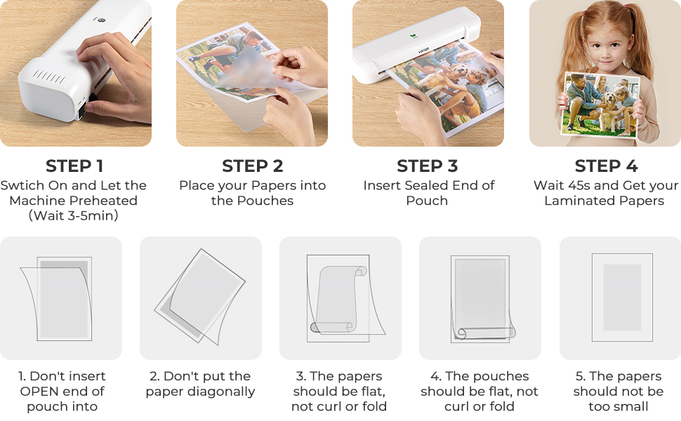 Nestling Laminator A3 A4, Silent Lamination, Compact Body, Cut