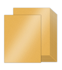 Amazon.com : 100 Sheets Double-Sided Gold Glitter Cardstock