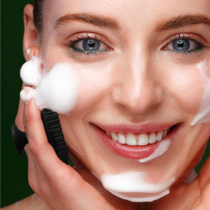 Rub your face gently in a circular way